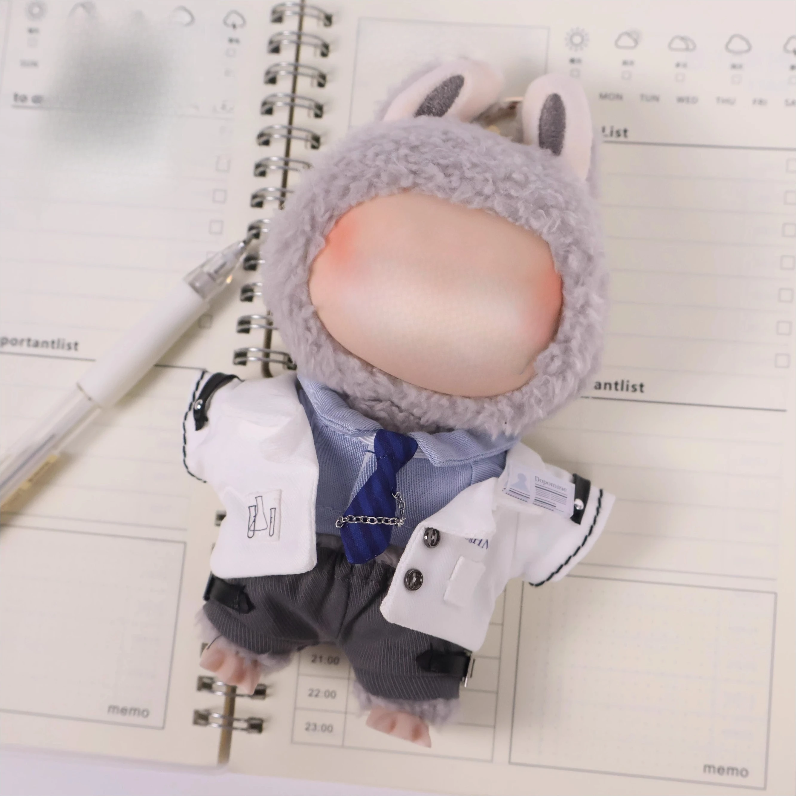 

4 Pcs of Lababa Clothes Sets, Fits 15cm-17cm Bubu Doll Clothes Accessories,Clothes for Dolls