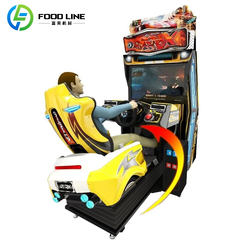 Customized Systems Coin Operated Car Racing Arcade Video Game Machine Motion Simulated Racing Machine