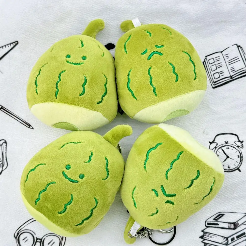 

Durable Bitter Melon Keychain Plush Bitter Melon Doll Pendant Bitter Gourd Plush Toy Keychain Backpack for Kids for Children's