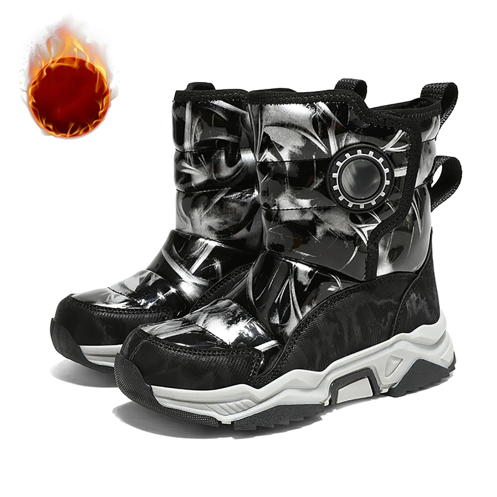 

Ботинки для девочек-ковров, зимние сапоги, детские зимние сапоги на подкладке, утепленные теплые сапоги для девочек и мальчиков, удобные сапоги со стразами для девочек