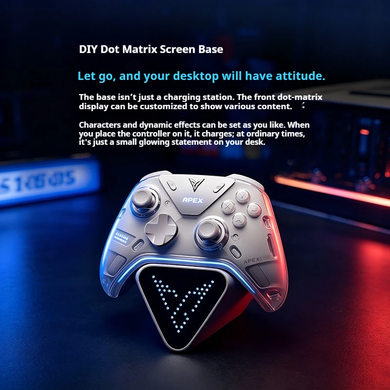 Wireless Bluetooth Elite Game Controller For PC Steam Switch 2 Hall Effect Tactile Feedback Gamepad Like Xbox