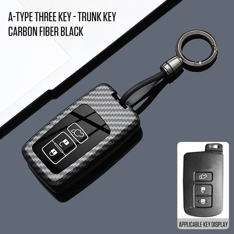 Car Remote Key Case Cover Shell Fob for Toyota Auris Camry RAV4 Avalon Yaris Verso 2013 2014 2015 2016 2017 2018 Accessories view 6