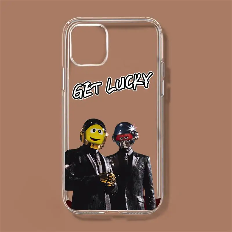 Daft Punk Phone Case For iPhone 11 12 Mini 13 14 Pro XS Max X 8 7 6s Plus 5 SE XR Transparent Shell