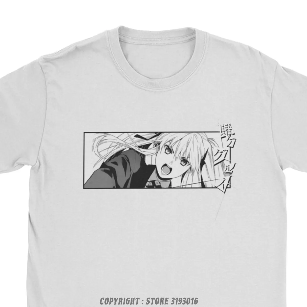 Mary Kakegurui Saotome Tshirt dos homens Jabami Yumeko Mangá Momobami Kirari Poker Tees Camisa Masculina Camiseta 100% Algodão