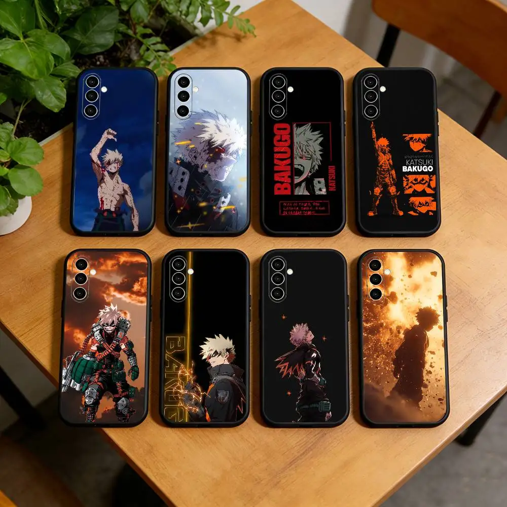 My H-Hero Academia K-Katsuki B-Bakugo  Phone Case For Samsung Galaxy A73,A72,A71,A70,A53,A52,A51,Soft Silicone Black Cover
