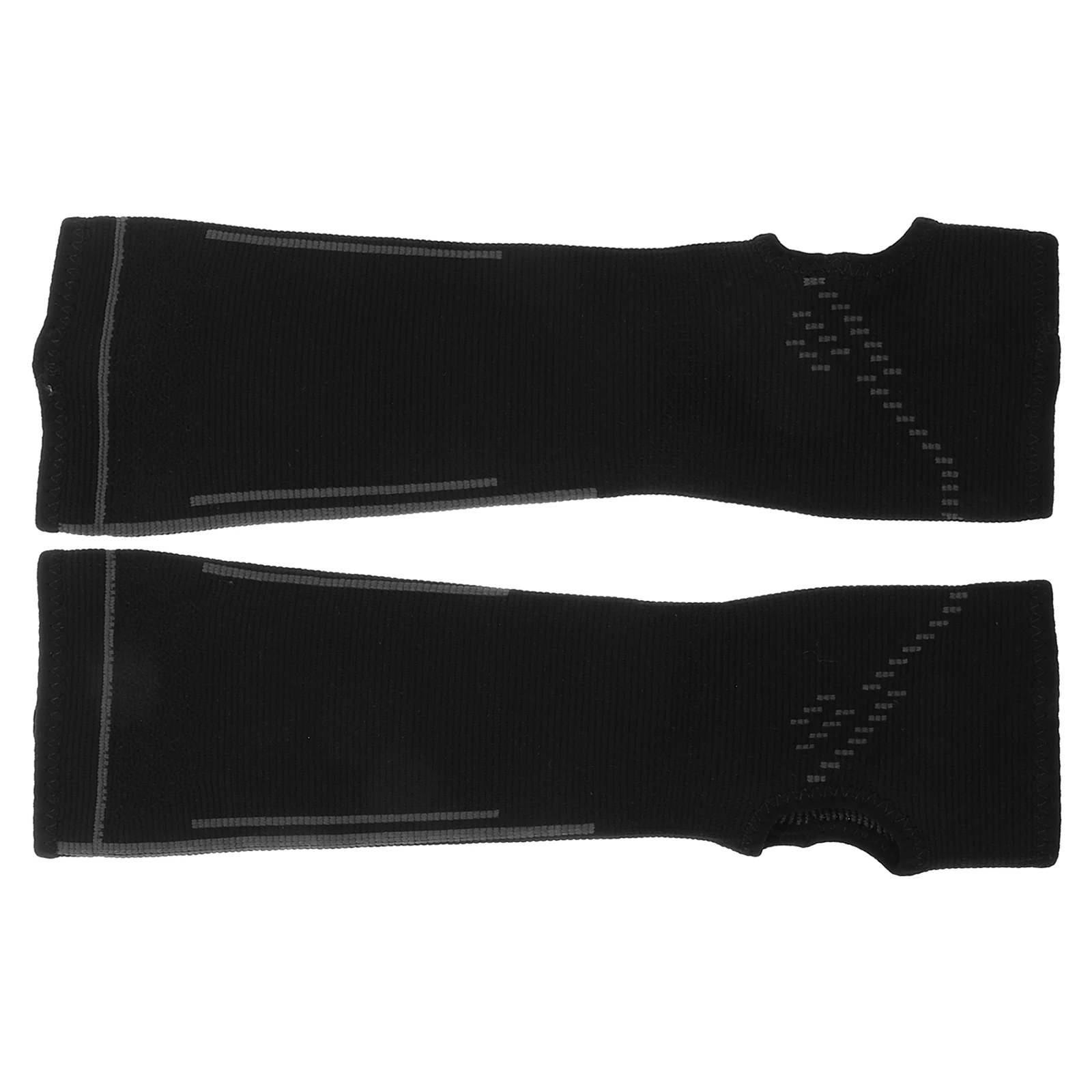 

Extended Length Volleyball Arm Guards Long Sleeve Black Polyester Fingerless Student Sports Arm Protectors Forearm Sleeves