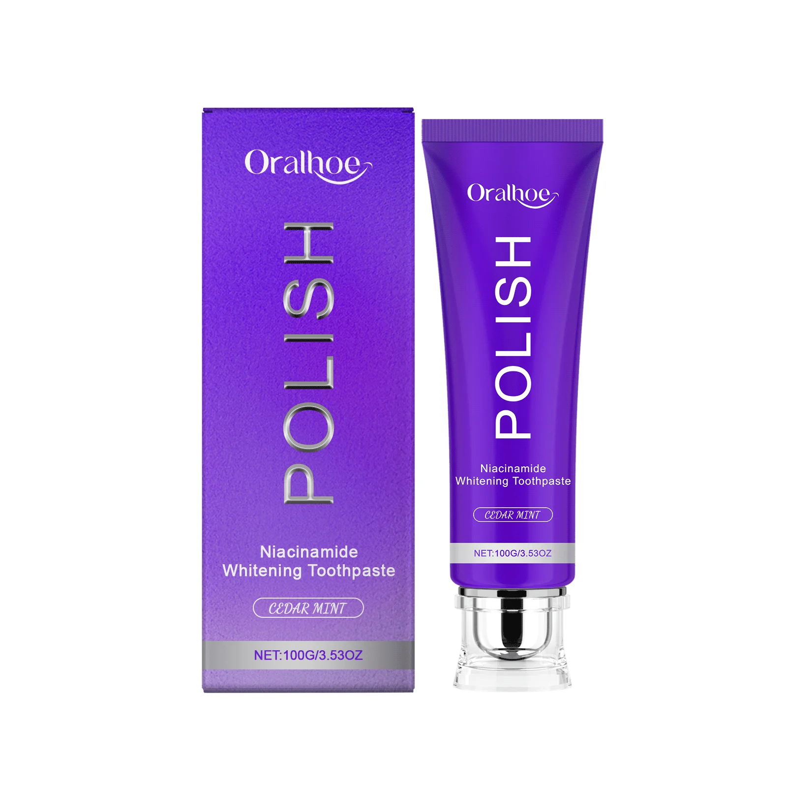 معجون أسنان مبيض النياسيناميد يحسن الأسنان الصفراء وإزالة بقع الشاي والقهوة وحماية المينا والنعناع ومعجون أسنان منعش للتنفس