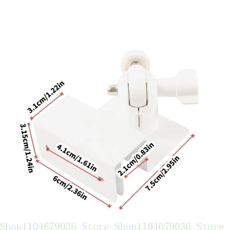 

652F Solar Panel Gutter Mount with Adapter Adjustable Solar Bracket Easy Install Solar Mounting for Rings & Other Panels