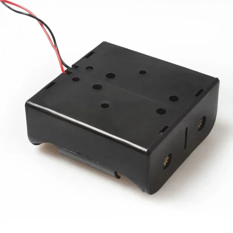 1PCS Wire Leaded Battery Holder Case Box Without Cover For 2 x D Size 3V Batteries