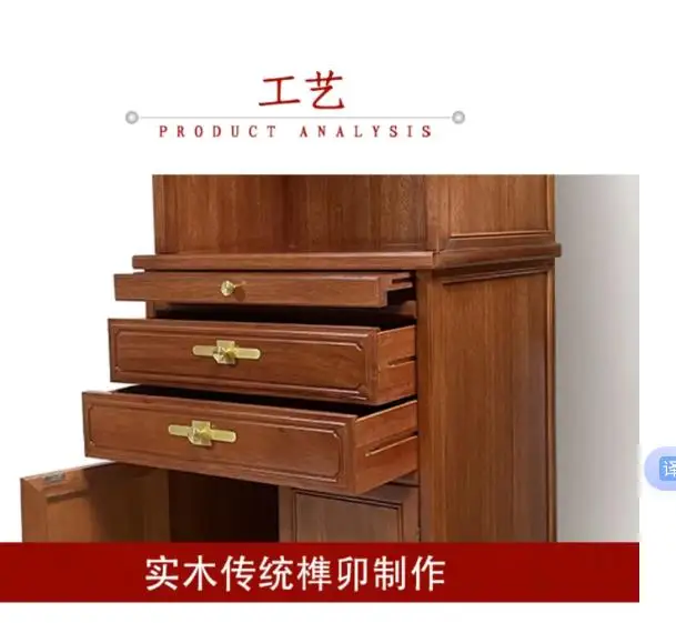 

Solid Wood Buddha Niche Clothes Closet Altar Buddha Cabinet Altar Buddha Shrine Shrine Altar Home with Door