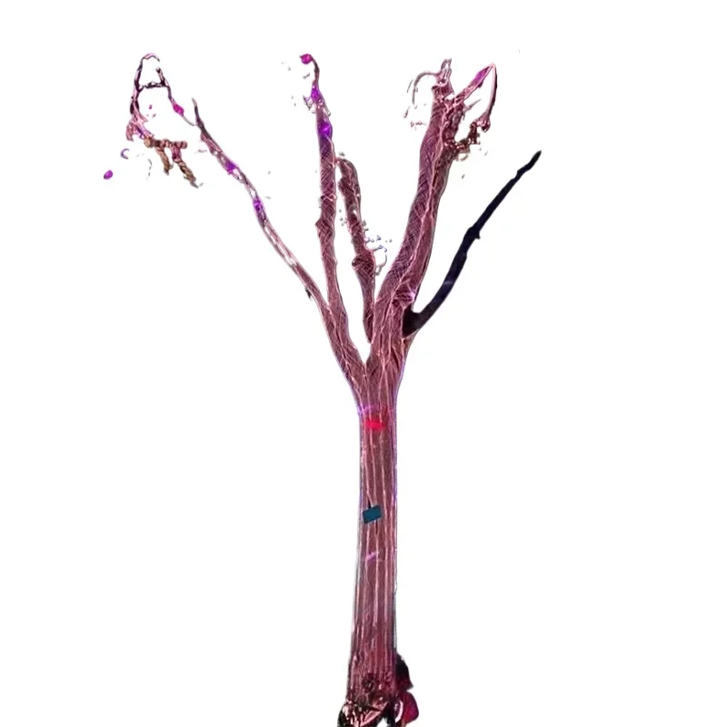Cultural tourism scenic park Internet celebrity fiber optic net lights trees bright
