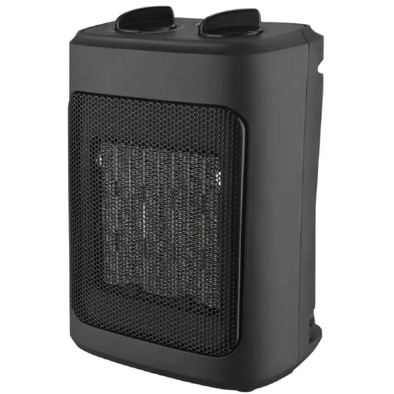 

NEW 1500W Ceramic Fan-Force Electric Space Heater, Black, New
