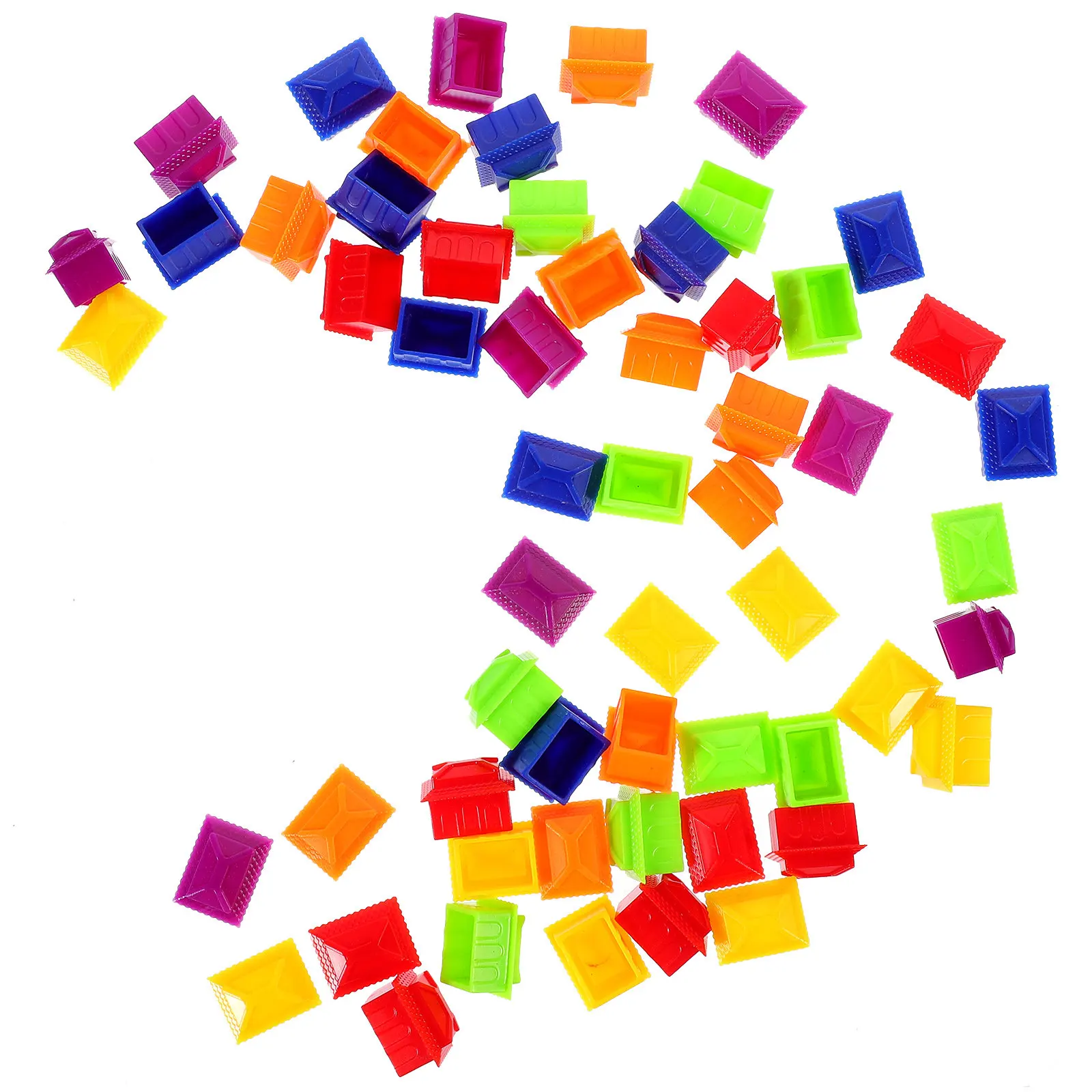 

60 шт. сменных пластиковых фишек для настольных игр, гладкие, без заусенцев, для всех возрастов