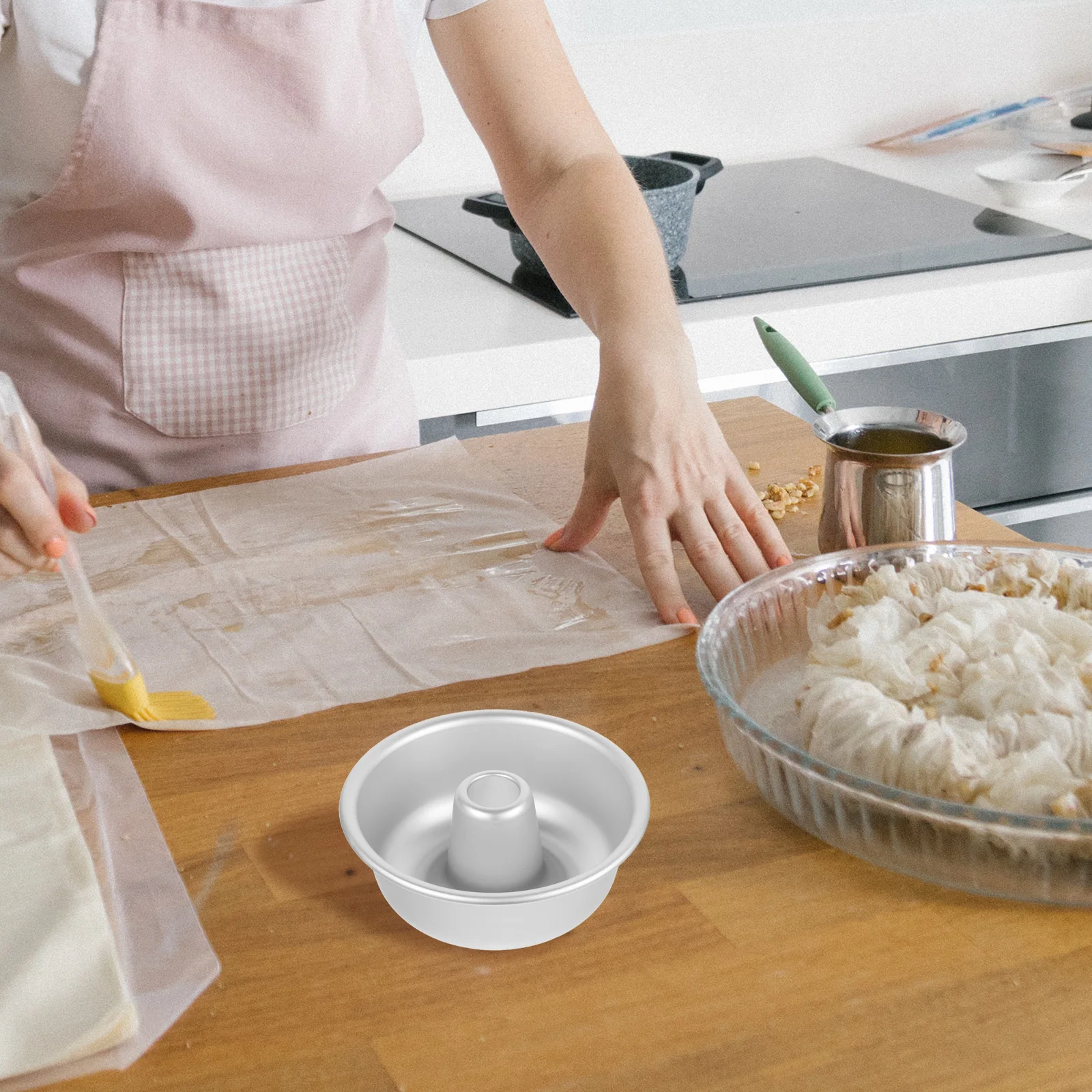 

Cake Pans Baking Mold Bakeware Pound for Bread Molds Cakes Aluminium Silver Tins