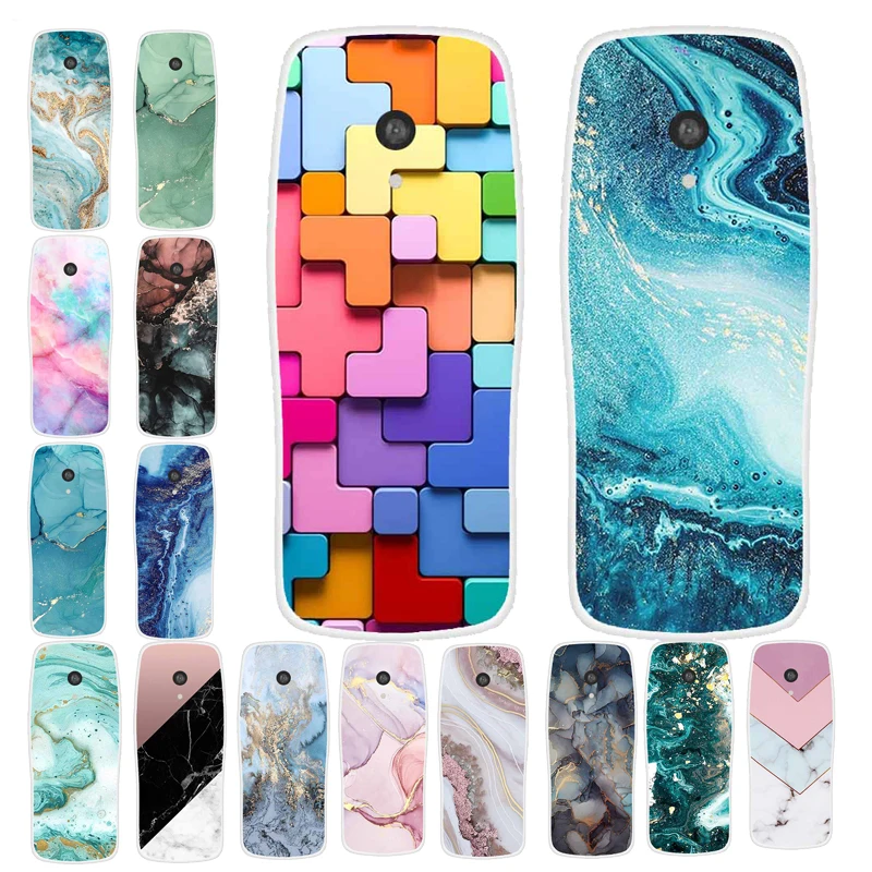 Para Nokia 3210 2024 funda transparente pintada de silicona suave TPU contraportada para Nokia 3210 2024 funda de teléfono a prueba de golpes Nokia 3210 Fundas