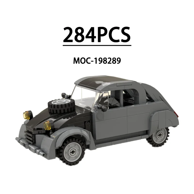 

MOC-198289 Строительный блок, украшение модели спортивного автомобиля, 284 шт., детская игрушка на день рождения, Рождество и Новый год в подарок