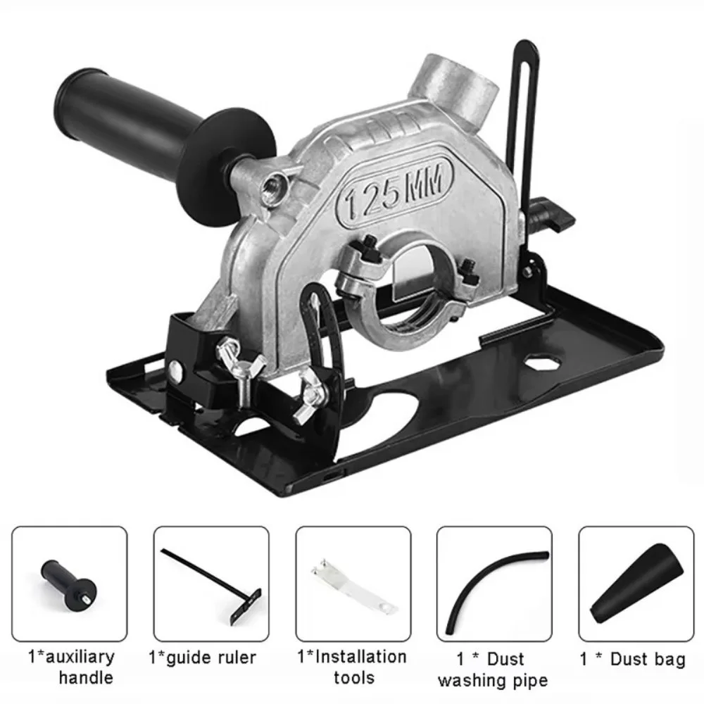 New 45° Adjustable Angle Grinder Bracket Dust Free Heavy Duty Angle Grinder Converter Circular Saw Bracket Woodworking Cutting