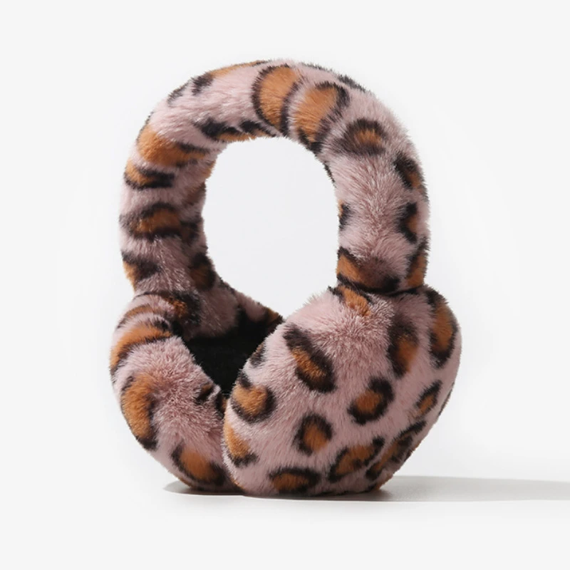 أزياء لطيف الشتاء ليوبارد الأذن يغطي الفتيات في الهواء الطلق الشارع ركوب الدراجات الحلو الأذن يفشل رقيق واقيات الأذن الدافئة #6