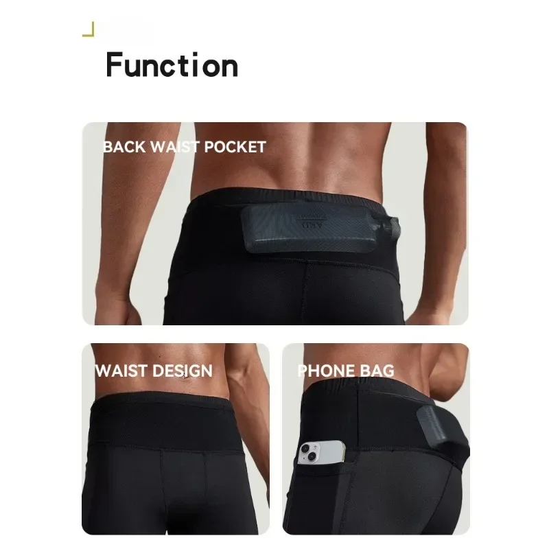 Men's Elastic Tight - Fitting Sports Shorts for Fitness, Ideal for Running, Bodybuilding, and Gym Workouts, Breathable Fabric