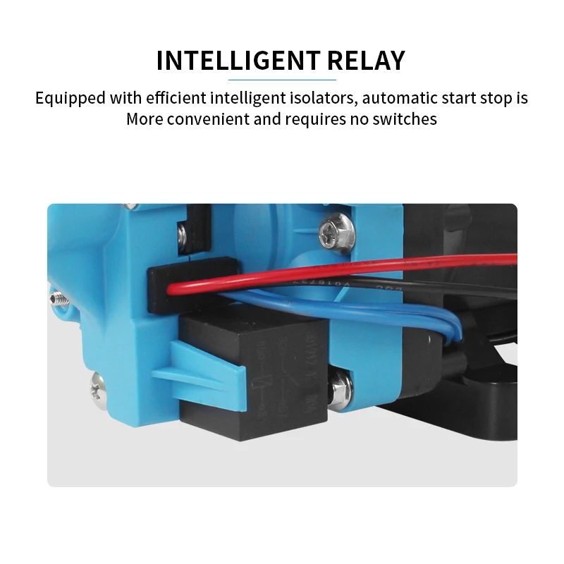 TYTXRV 12V 7LPM RV Marine Water Pump with Strainer Filter Self Priming Water Pump for Home Washing RV Spraying Agricultural