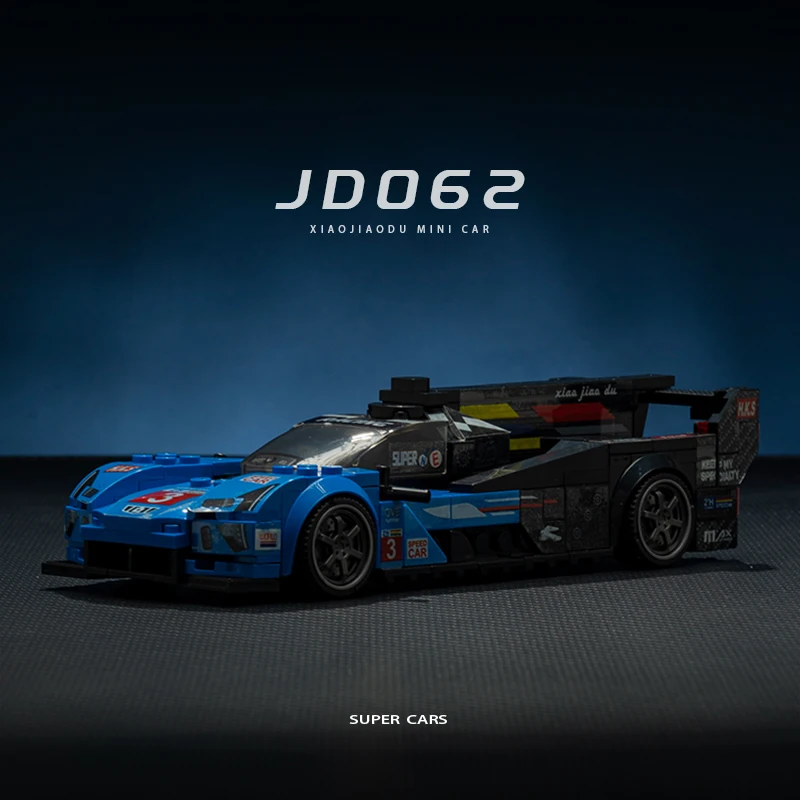 

Small angle building blocks Le Mans Cadillac Speed racing assembly desktop model decoration building blocks toys Christmas gifts