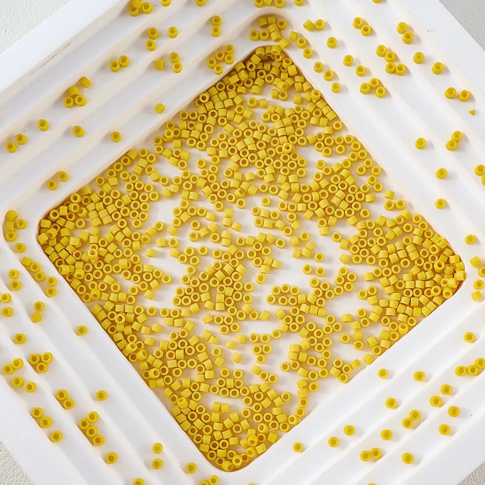 Sandgestrahlte Glasperlen der Serie 1,6 mm, Miyuki Delica, 10 g, Schmuckherstellungskomponenten, japanischer Import, geeignet für verschiedene Anwendungen – Detail 8