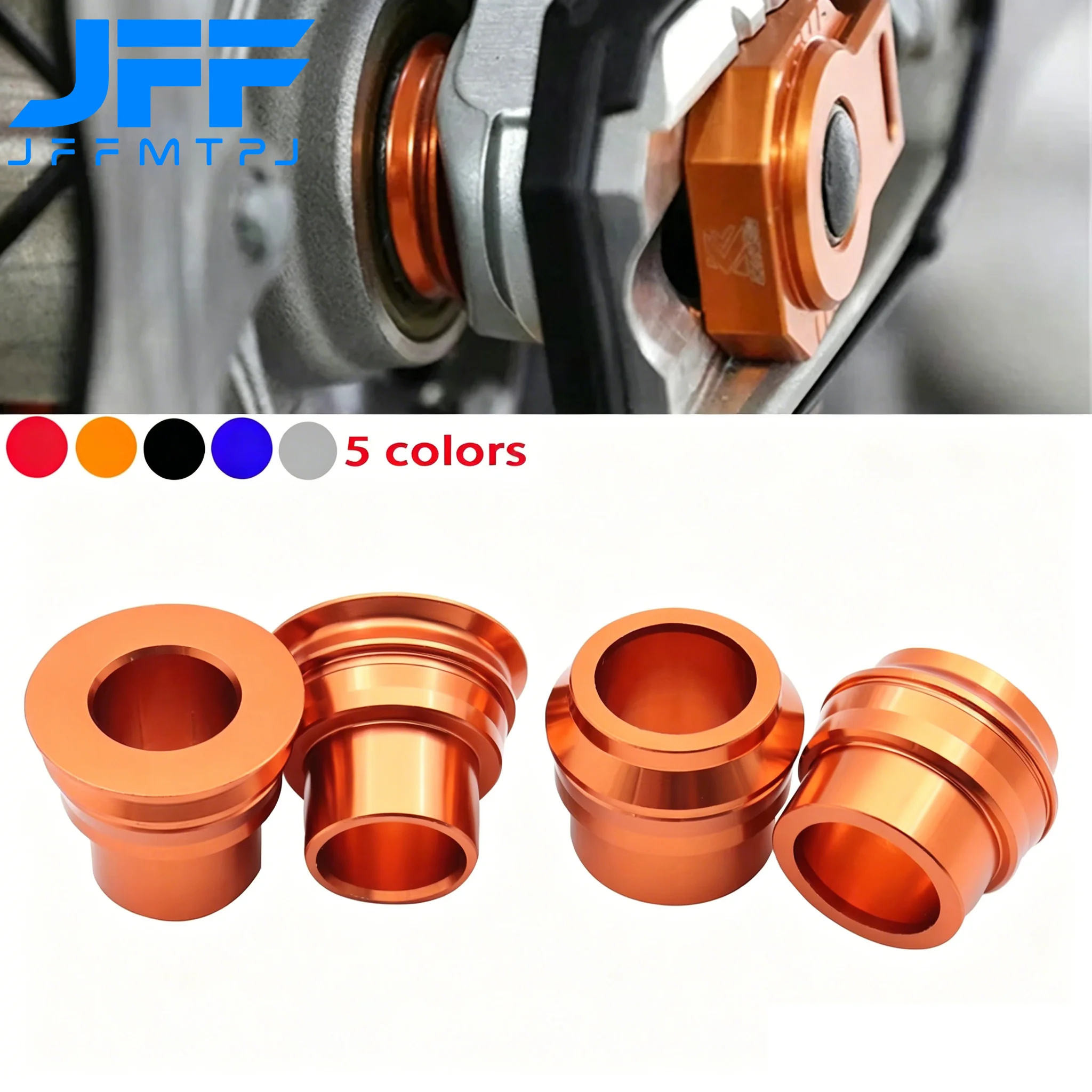 Motorcycle CNC Front Rear Wheel Axle Hub Spacer For KTM EXC EXCF EXCW XCW XCFW 125 150 200 250 300 350 400 450 500 530 2008-2023