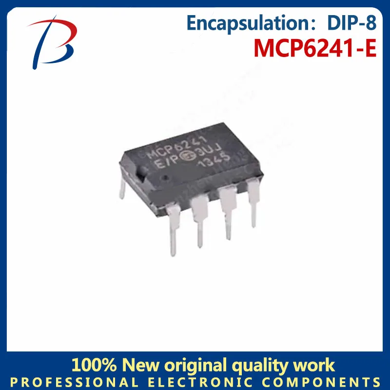 5PCS   McP6241-e Screen printing MCP6241 in-line DIP-8 operational amplifier chip