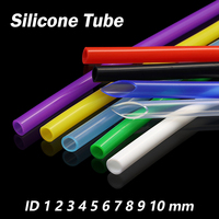 1meter Silicone Tube ID 1 2 3 4 5 6 7 8 9 10 mm Flexible Rubber Hose Food Grade Soft Drink Pipe Water Connector Multiple Colors