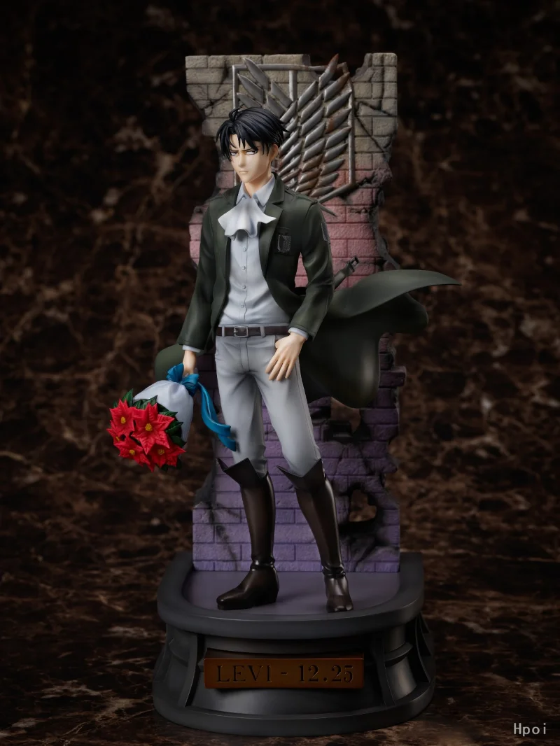 In stock F:NEX Attack On Titan Levi Ackerman birthday 30cm PVC Action Figure Anime Figure Model Toys Figure Collection Doll Gift