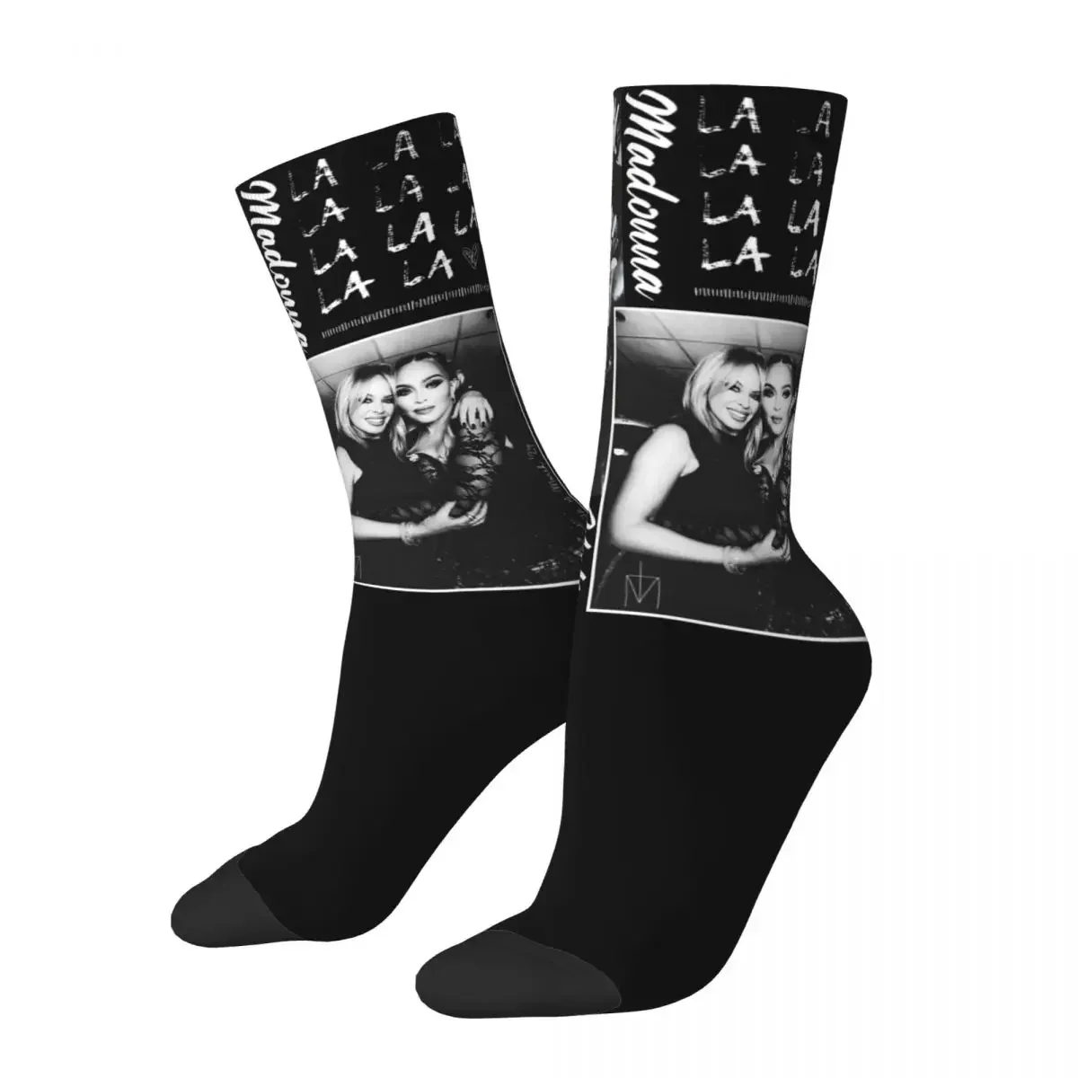 Fashion Women Men Kylie Madonna Celebration Tour Crew Socks Pop Music Concert Accessories Crew Socks Cotton Best Gift Idea