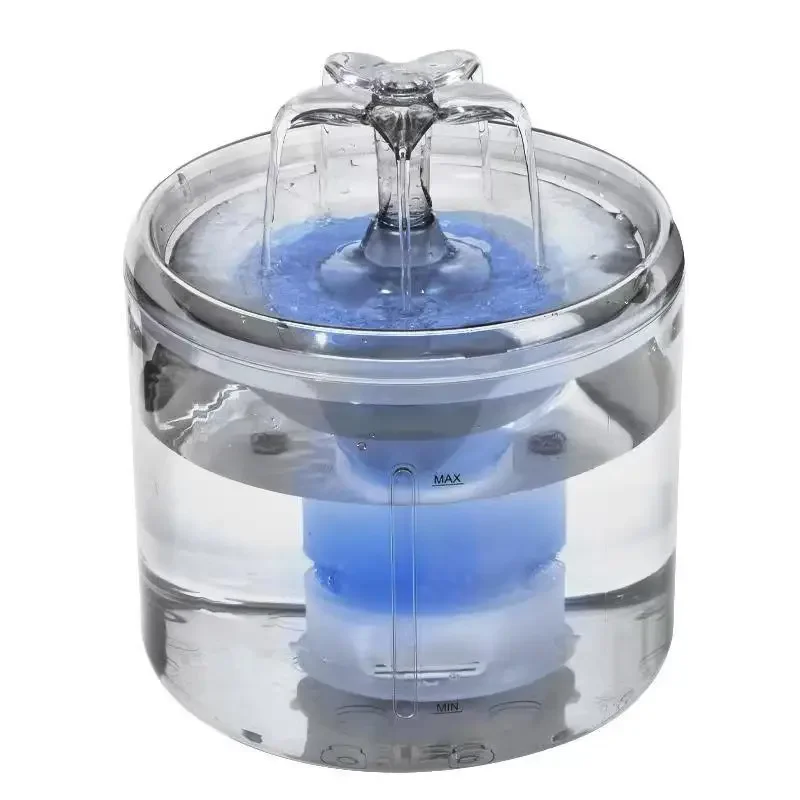 

Transparent 2.6L Automatic Cat Water Fountain Filter Dispenser Feeder Smart Drinker for Cats Dogs