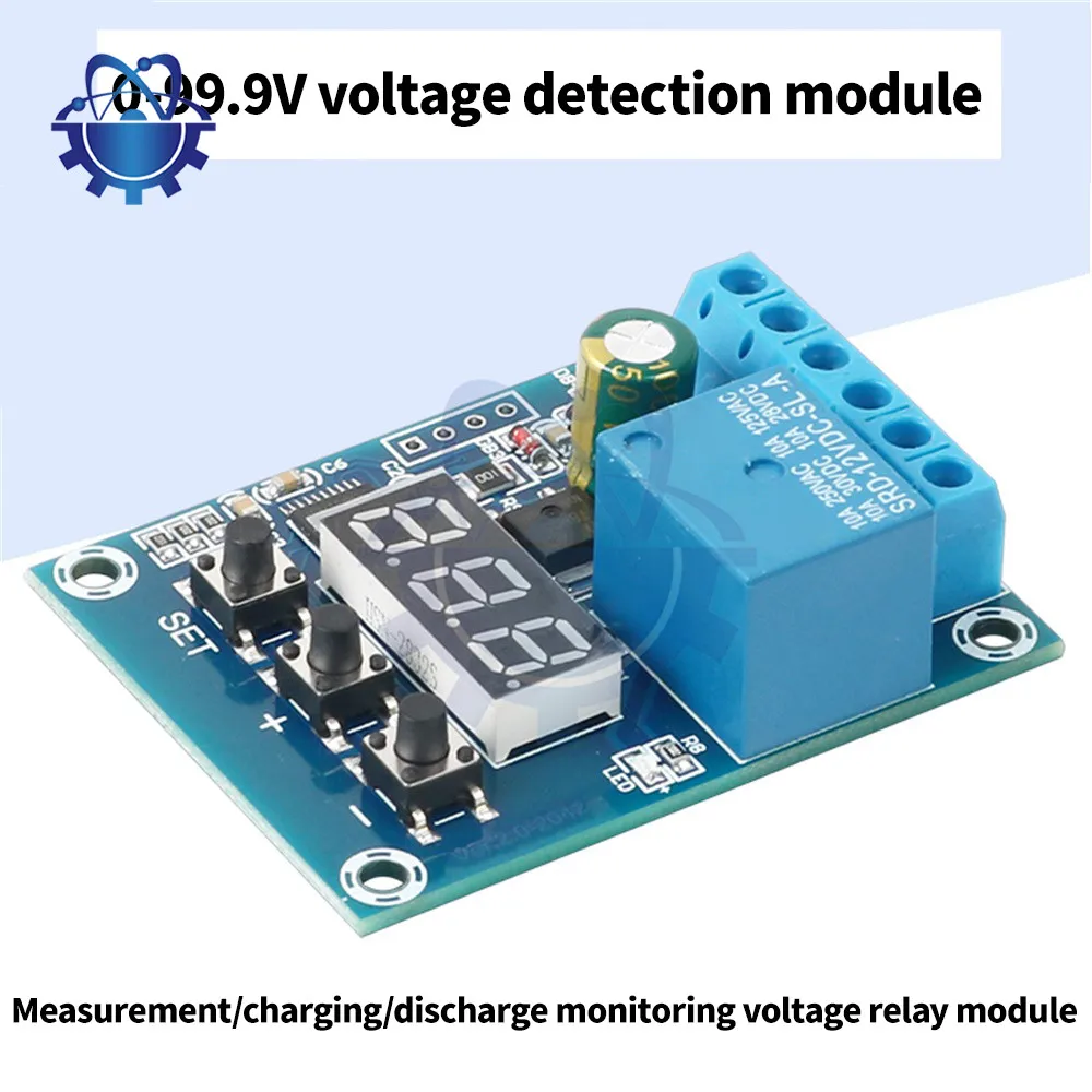 

DC 5V 12V 24V Voltage Relay Module Upper Lower Limit Detection Control Switch Off ON Over Voltage Protection Module
