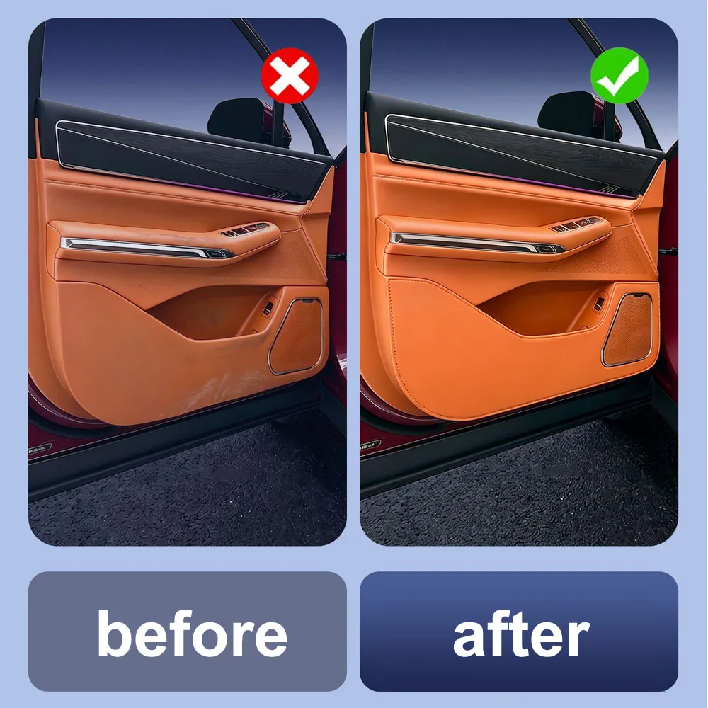 4 Pcs Fit For BYD Great Tang 2026 2027 Car Door Kick Protector Interior Supplies Original Same Color Thick Leather Pad