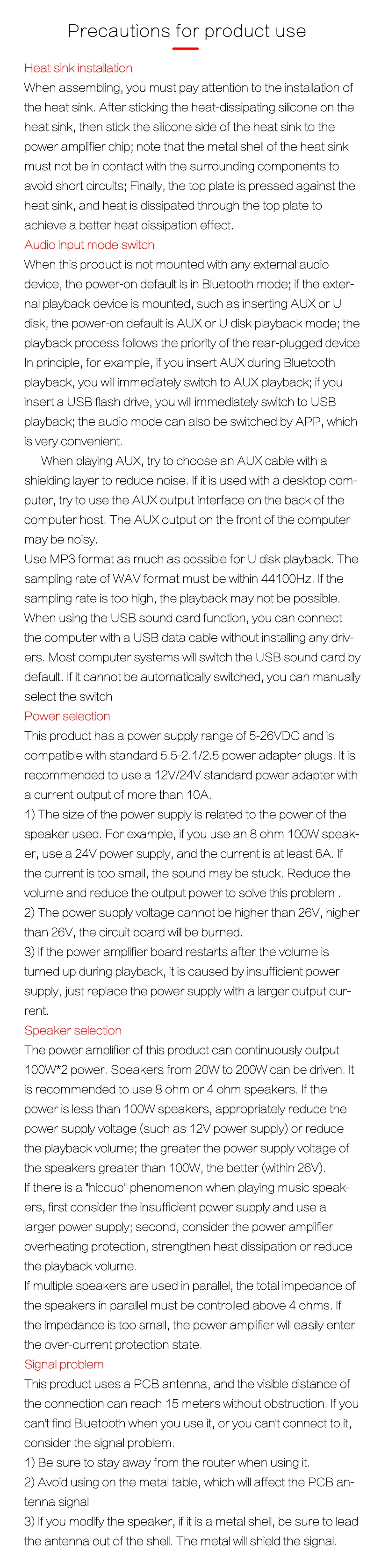 XY-T100H 100W + 100W TPA3116D2 T30L 30W + 30W T15H 15W + 15W Bluetooth 5,0 Power Audio Verstärker Bord Heimkino Stereo – Detail 24