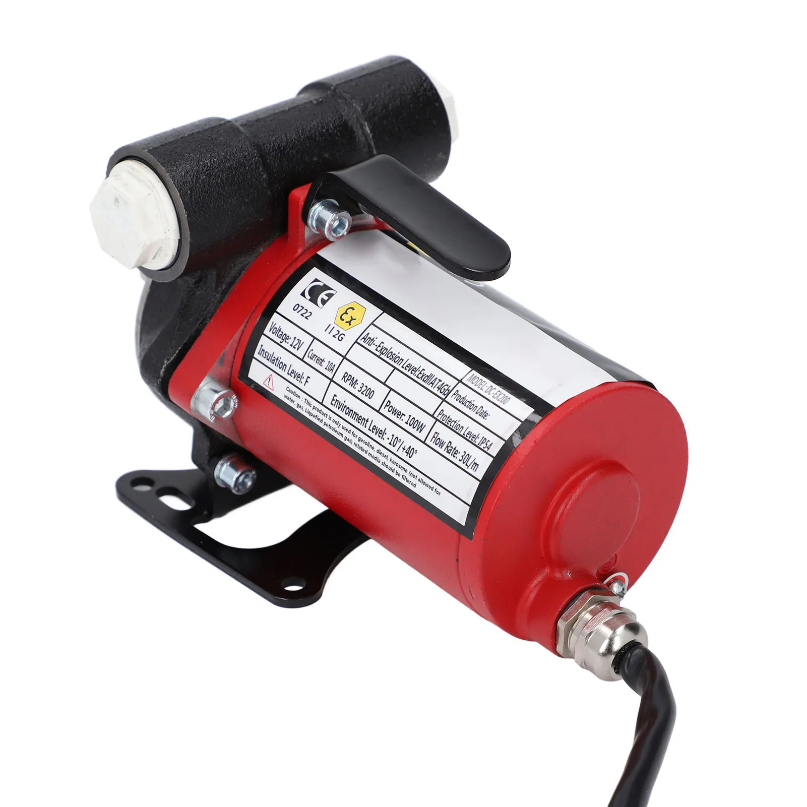 Топливный насос, 12 В, бензиновый насос, взрывозащищенный, тихий самовсасывающий насос для перекачки масла с дизельным керосином