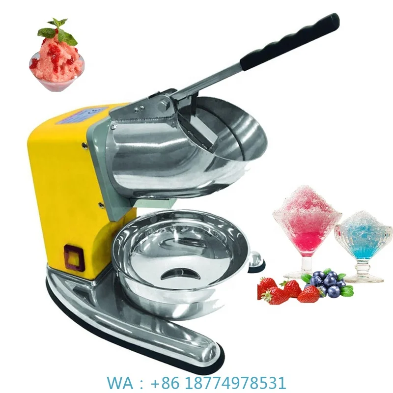 Portable Stainless Steel Mini Tabletop Ice Processing Station For Ice Smashing And Snow Cone Preparation