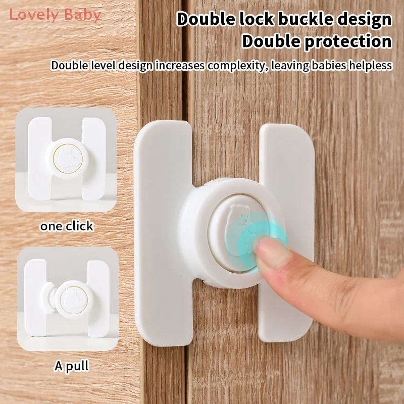 

【BBS】Home Refrigerator Lock Safety Fridge Freezer Door Lock Multi-function Safety Locks Children Security Protector