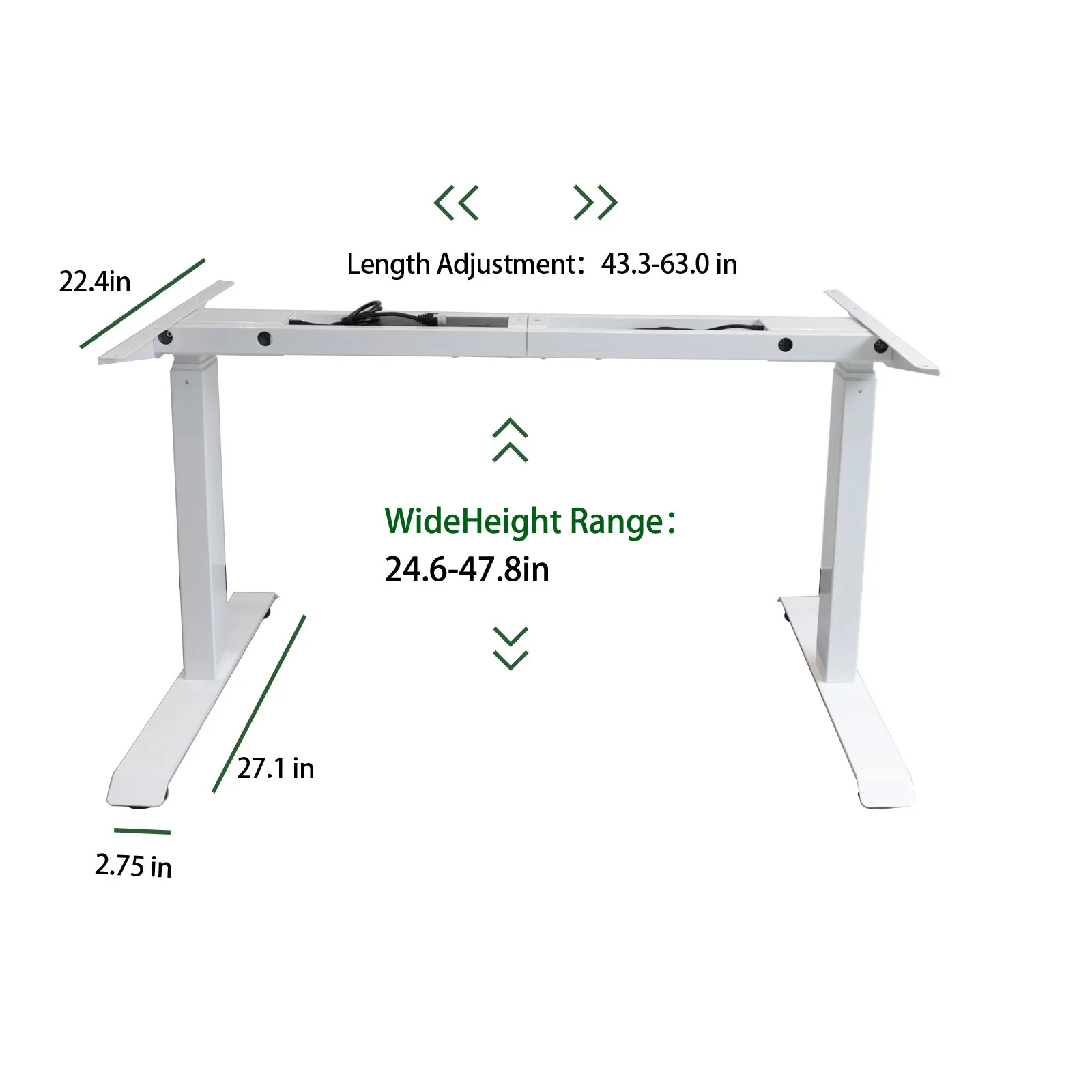 

Производитель Современный Ada Двойной двигатель Регулировка длины Расширяемая регулировка высоты Подъемный стоячий компьютерный офисный стол для игрового стола