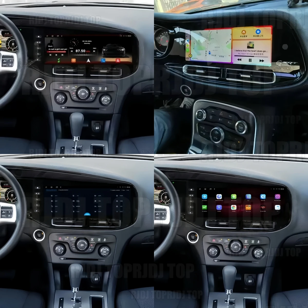 12.3inch Android Carplay For Dodge Challenger SRT Hellcat Charger R/T 2010-2023 Stereo GPS Navigation Carplay Autoradio Monito
