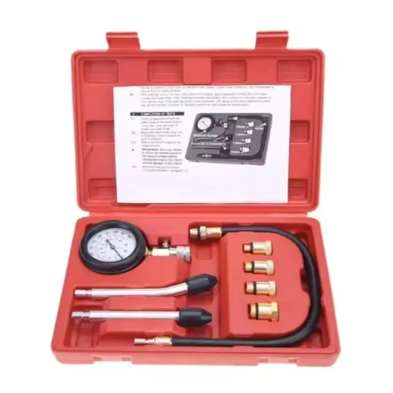 

Мотоциклетный автомобильный тестер, тест на сжатие цилиндра, манометр M10 M12 M14 M18, адаптер, автомобильные аксессуары