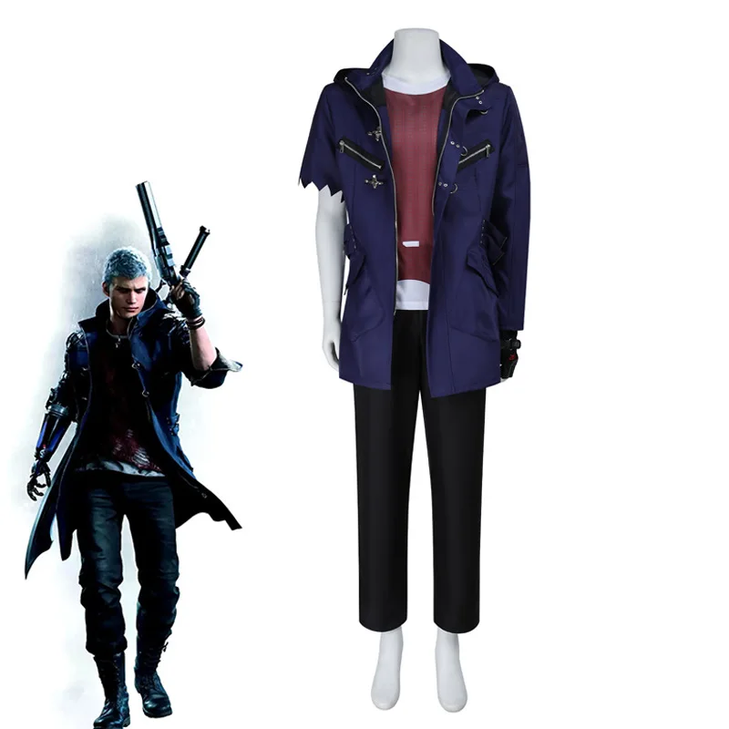 

Nero Cosplay Costume Top and Pants Set Game Character Halloween Costume Party Performance Clothing for Adult Men
