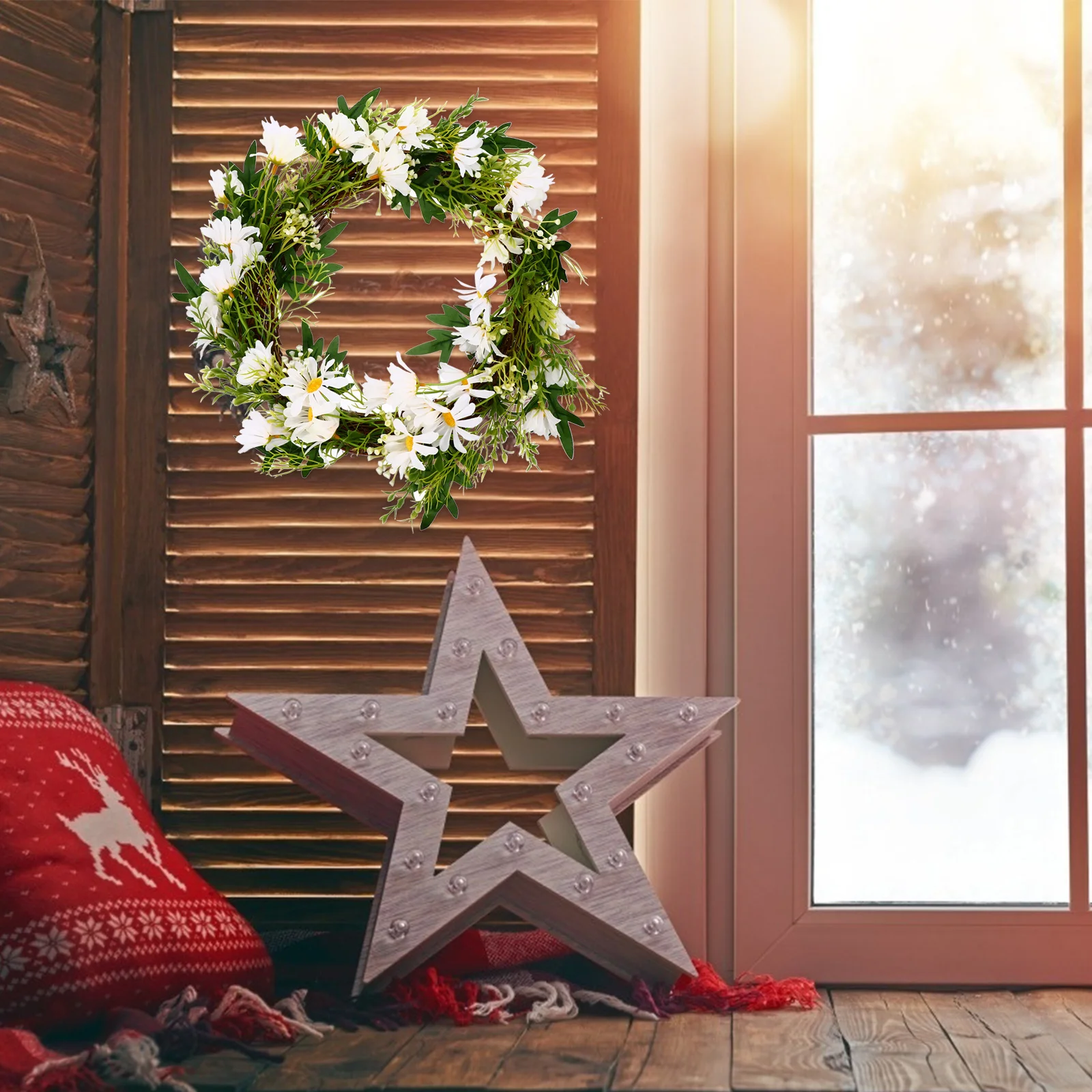 

Artificial Garland Home Decor Flower Wreath Wedding Decorative Wreaths for Indoors Plastic Decorations Rustic
