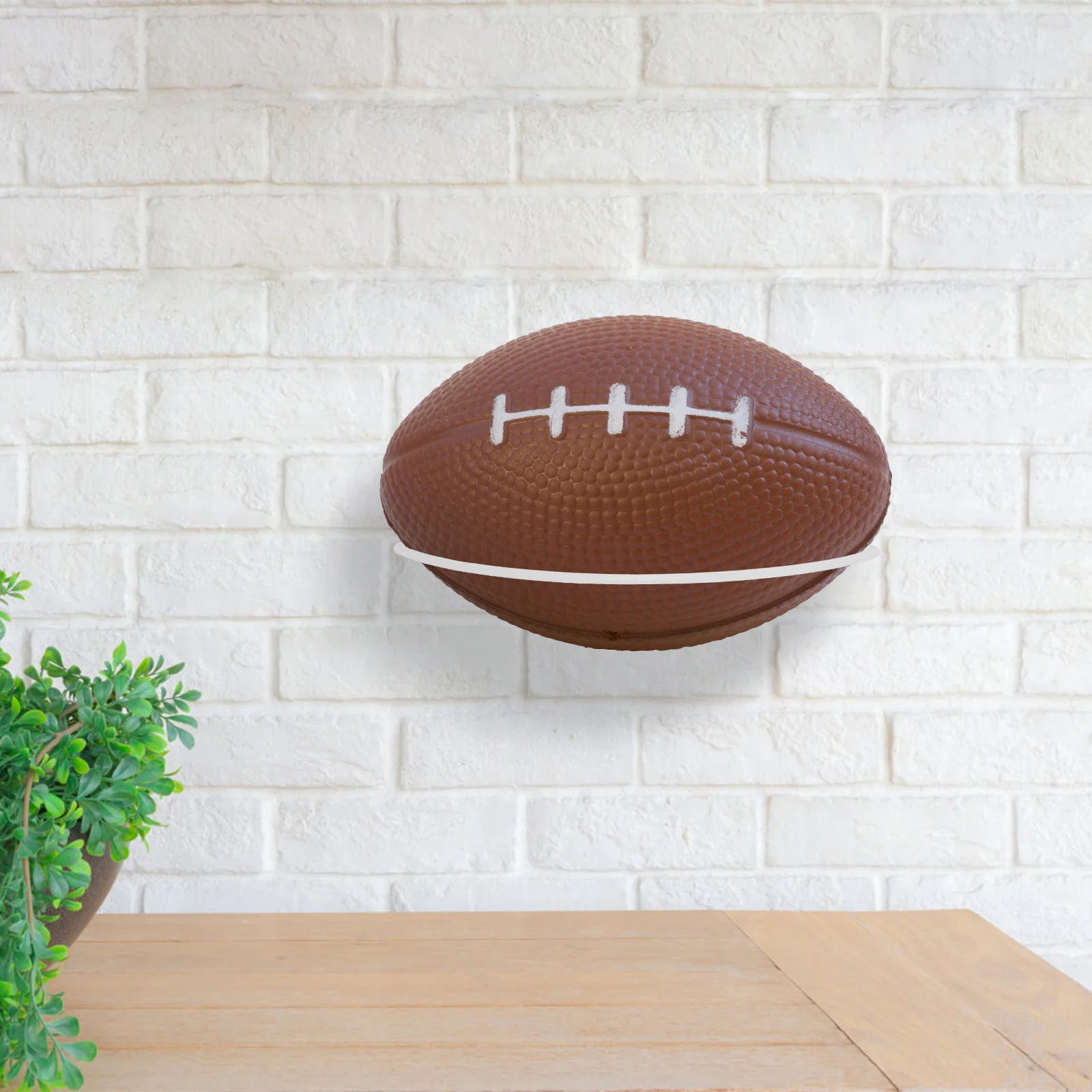 

1Set Wall Mount Rugby Rack Iron Ball Storage Holder for Home Bedroom Living Room Display Sports Equipment Organizer