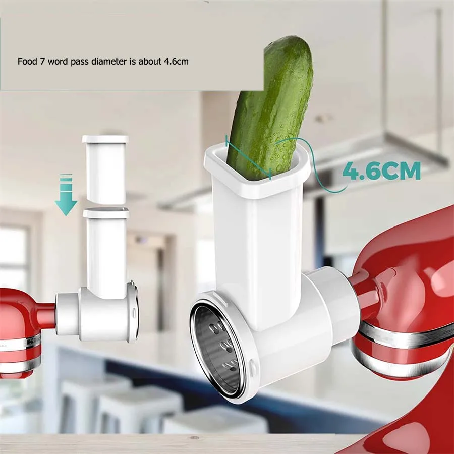 Aufsätze für Slicer und Shredder für die Küche, Gemüses ch neider für frische Zubereitung, Stand mixer, Salat macher, Aufsatz