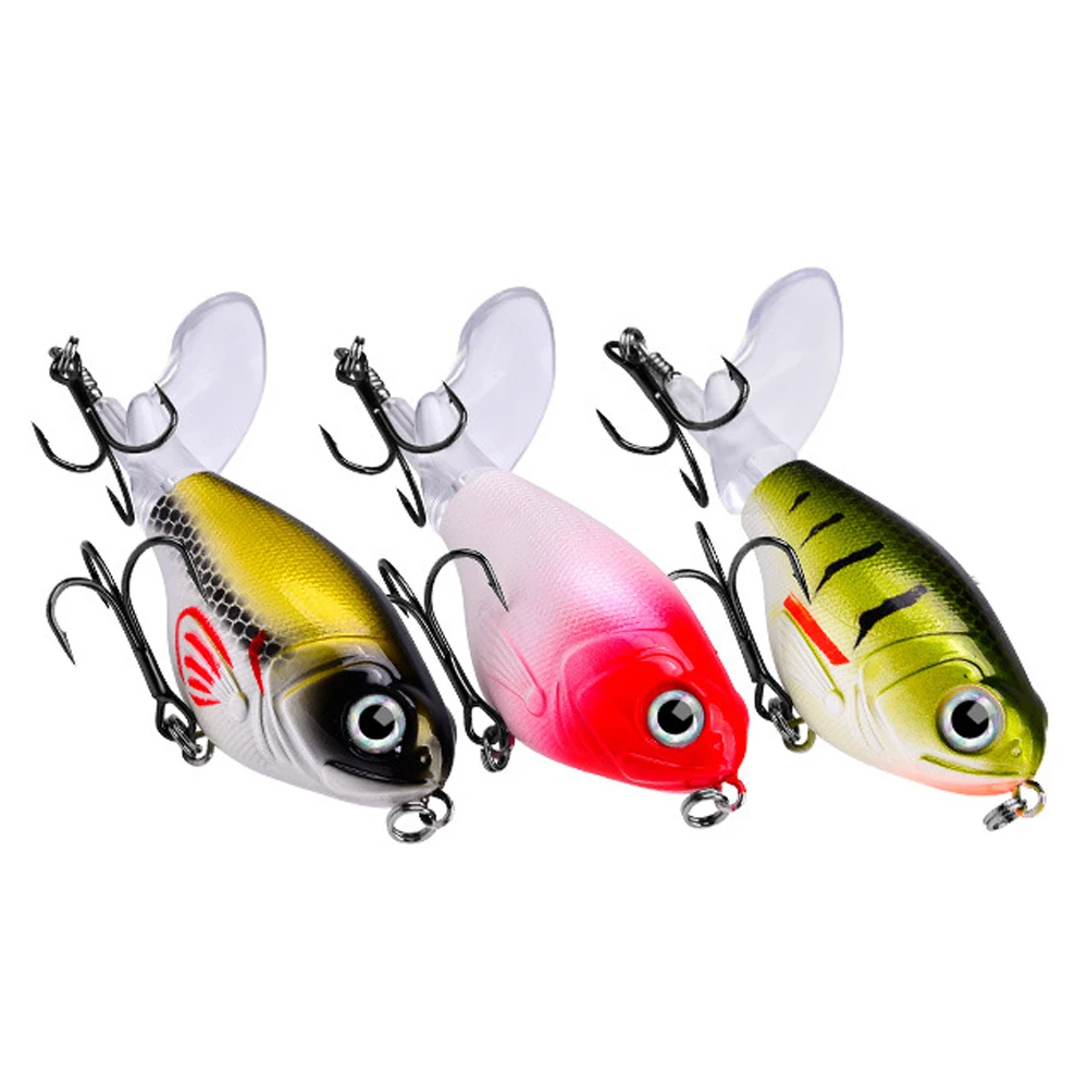 Floating Whopper Plopper 11.5g / 16g Topwater Fishing Lure Rotating Casting Swimbait Hard Popper Wobbler Lurre Pesca Isca