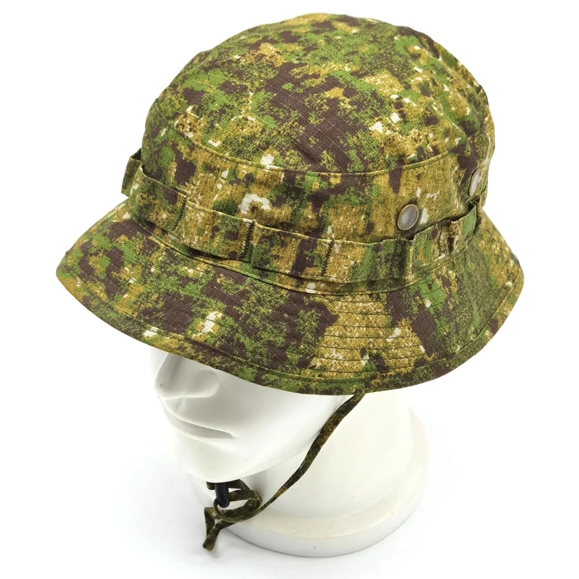 Short Brim Bush Hat Green Zone Camouflage Shade Waterproof Wear Breathable Tactical Fisherman Cap