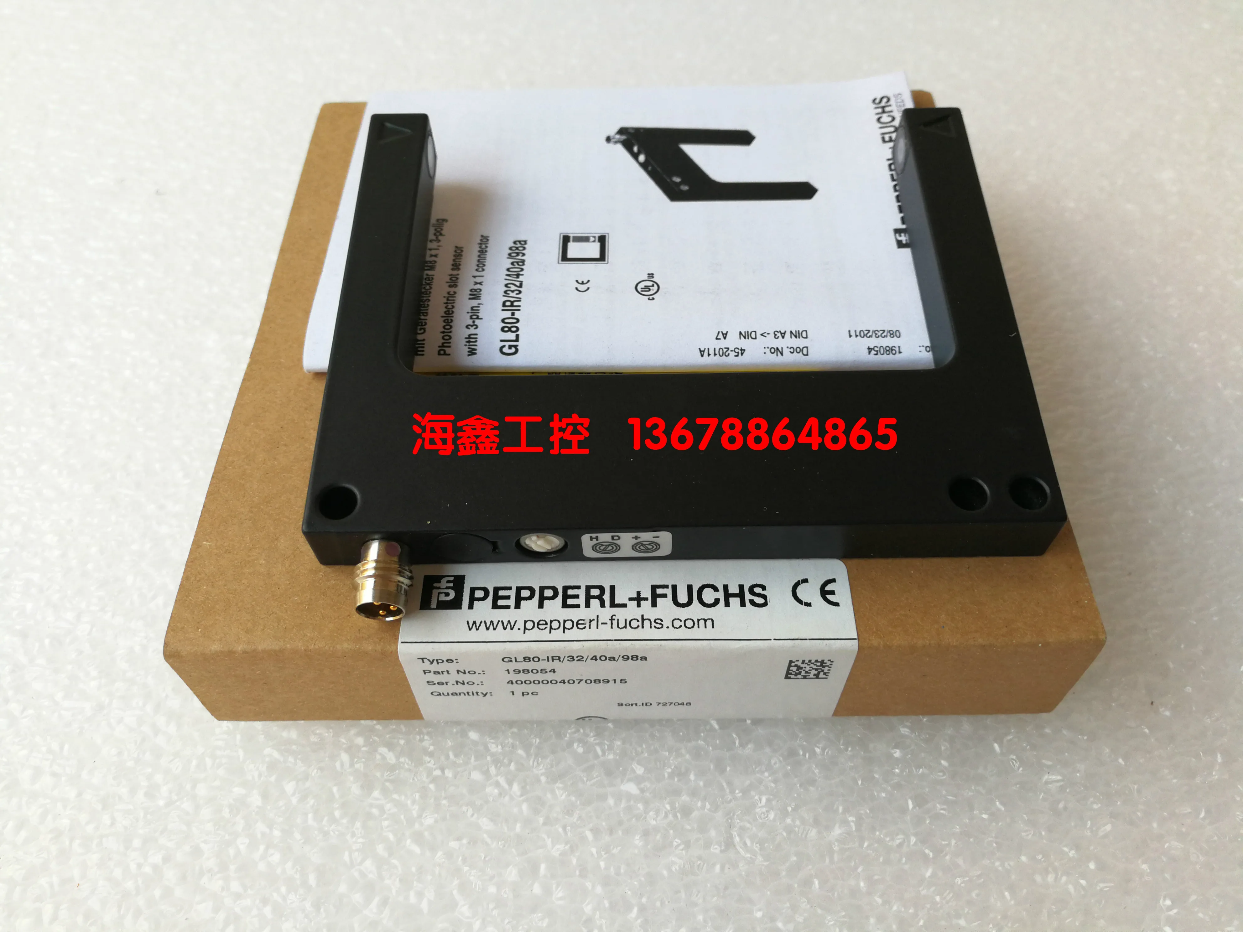 

GL80-IR/32/40a/98a 198054 Pepperl + Fuchs Photoelectric Sensor