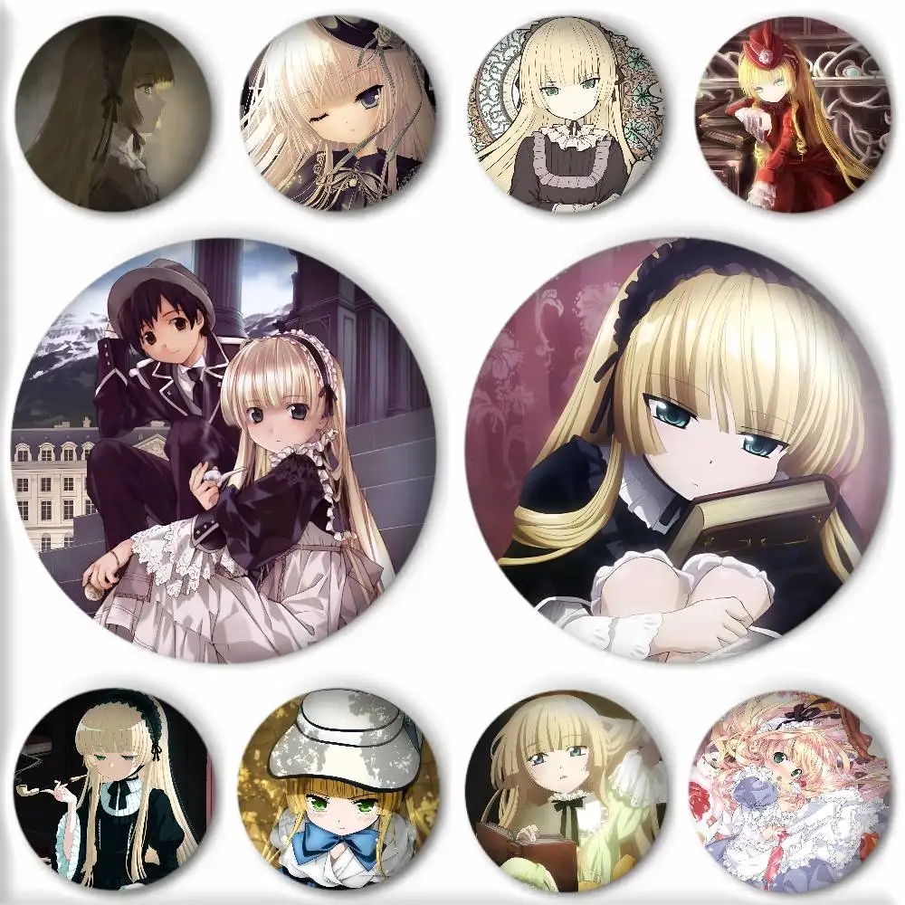 Аниме милая девушка G-Gosick манга значок круглая художественная брошь одежда аксессуары для рюкзака Lapelnd Laserh