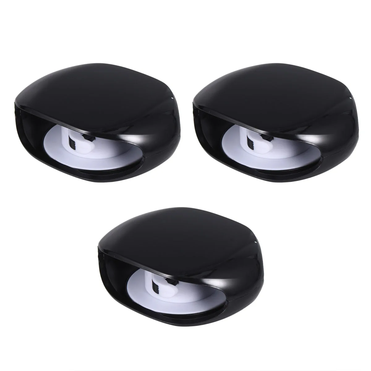 

3 Pcs Wire Keeper Earbuds Cord Winder Earphone ganizer Electric Protective Case Pouch Bag Black Storage Travel Accessories